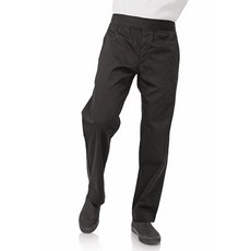 Chef Works 남성용 경량 슬림 팬츠, Black, Medium, 1개