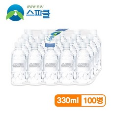 스파클 무라벨 생수 330mlx100병, 1개, 100개, 330ml
