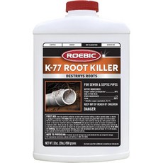 Roebic K-77 Root Killer 뿌리성장 제거 파이프 청소 하수도 정화조 시스템 32온스, 1개
