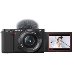 소니 알파 ZV-E10 미러리스 브이로그 카메라 키트 APS-C 교환렌즈 블랙