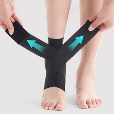 쉴리프 가볍고 편안한 발목 보호대 남녀공용, 1개, 블랙