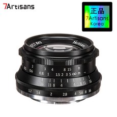 [국내공식판매점] 7Artisans 35mm F1.2 APS 광각 렌즈/캐논 EF-M 마운트