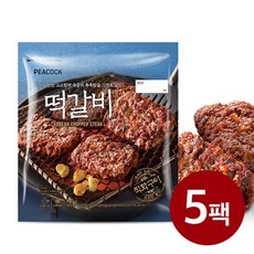 [KT알파쇼핑][신세계푸드] 피코크 떡갈비 450gx5팩, 450g, 5개