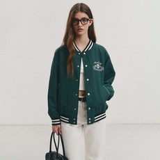 던스트 UNISEX VARSITY JACKET GREEN_UDJU3A110E2