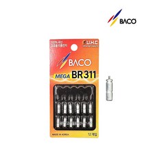 바코 메가 BR311 12개입 리튬전지 배터리, 1개