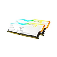 TeamGroup TeamGroup T-Force DDR4-3600 CL18 Delta RGB 화이트 패키지 (32GB(16Gx2), 2개