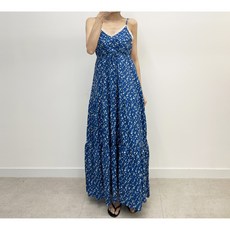 뷔스티에 잔꽃 레이스 롱 원피스