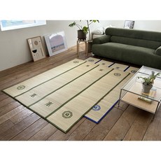 [페어앤애플] 고급 왕골 4단 접이식 돗자리 (160cmx220cm)