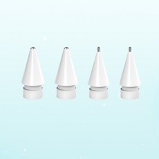 굿즈엔 애플펜슬 호환 메탈 펜촉 샤프형&볼펜형, 4개, 화이트