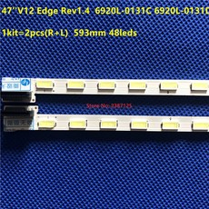 LED 스트립 V12 엣지 R L 타입 47 인치 6920L 0131D 0131C 6922L 0017A 6922L 0018A 47E82RD 47E92RD 47LM6200 LC470, 10set 20pcs, 01 10set 20pcs