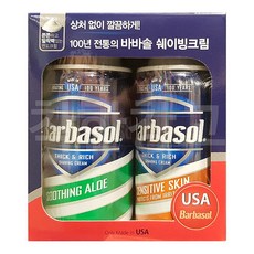 바바솔 쉐이빙크림 283g x 2입 면도젤 폼