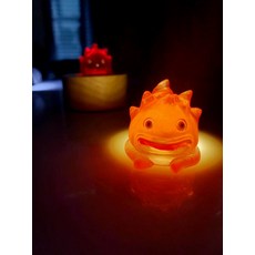 [로디상점]캘시퍼 무드등 Calcifer 야간 수면 데스크 하울의 움직이는 성 불꽃