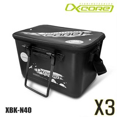  우기마켓 엑스코어 다용도 보조가방 바캉 낚시 바칸 품통 XBK-N40 3개, 카키 3개 