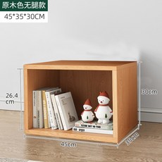 수납함 원목 레코드판 LP장 레코드 거치대 보관함 수납장, 원목 다리 없음