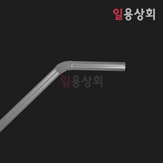 [ILYONG] 주름 빨대 HC 자바라 25cm 개별포장 5000개 투명, 10개, 500개입