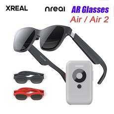 블루투스안경 스마트안경 XREAL Air Nreal 2 스마트 AR HD 130 인치 우주 거대 개인 영화관 휴대용 1080p 뷰 VS Rokid MAX 안경, 8.AIR 2 PRO with Beam