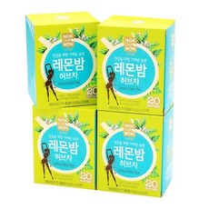 녹차원 레몬밤 허브차 0.8g x 20티백 x 4, 상세페이지 참조