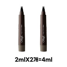 OBge 매직 타투 아이브로우 2ml, 내추럴 그레이, 8개