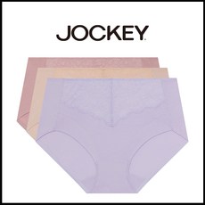 JOCKEY 쟈키 여성 맥시 레이스팬티 (3매입)