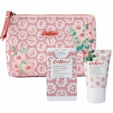 Cath Kidston 캐스키드슨 카시스 & 로즈 핸드크림 30ml 손세정제 15ml 파우치 세트 Cassis Rose Pouch, 1개