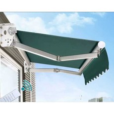 어닝 차양막 캐노피 접이식 빗물막이 현관 창문 카페, 3m x 1.5m