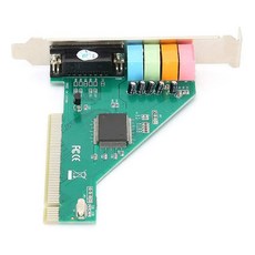 사운드카드 4.1 채널 컴퓨터 데스크탑 내장 사운드 카드 오디오 스테레오 서라운드 PCI CMI8738, Photo Color, 01 Photo Color, 1개