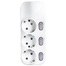 대성 플러스탭 개별스위치 고용량멀티탭 16A 250V, 개별 3구, 4.5M, 1개, 화이트 개별 3구, 4.5m 개별 3구, 4.5M, 1개