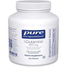 Pure Encapsulations L-Glutamine 퓨어인캡슐레이션 L 글루타민 아미노산 850mg 250정, 1개