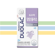 듀오락 얌얌플러스 750mg 80정 어린이 유산균