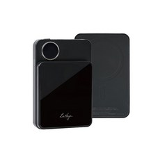 [LAHOYA] 라호야 대용량 보조배터리 10 000mAh 15W무선충전 PD23W QC 3.0 맥세이프, 블랙