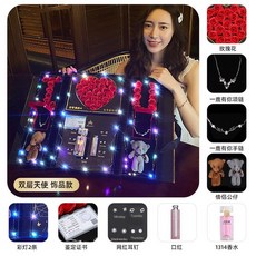 코코위드 비누 로즈 꽃 여자 친구에게선물 더블레이어 엔젤 지익 일주 피어싱 기프트, 와인레드 색깔 와인레드 색깔 액세서리
