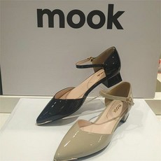 무크 무크 CB01 여성 소가죽 3CM 발목 스트랩 구두 825029 (5240296)