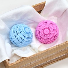 알칼리 세탁세제볼 드럼일반겸용 빨래엉킴방지 빨래볼, 파랑, 1개