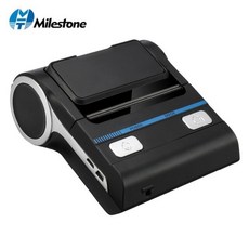 바코드프린터 라벨프린터 Milestone MHT P8001 3 인치 80mm 열 영수증 프린터 미니 Protable 핸드 헬드 Blooth 티켓 프린터 for Business, 검정, EU 플러그
