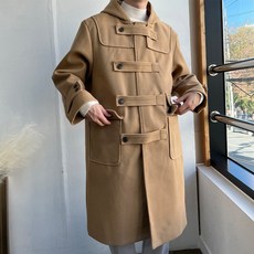 겨울 이중지 울 남자후드코트 남자떡볶이코트