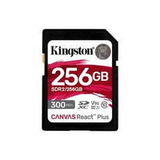 Kingston 캔버스 리엑트 플러스 256GB SD 카드., SD 카드, 1개