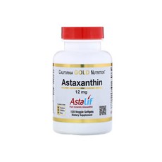 캘리포니아 골드 천연 아스타잔틴 12mg 120정/ California Gold Nutrition Astaxanthin 12mg 120 Softgels, 120정,