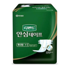 디펜드 안심 테이프 특대형 9P, 9개입, 1개