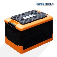 하이퍼쉴드 2단 세차박스 폴딩박스 트렁크 정리함, 레드, 레드
