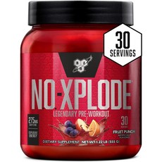 BSN 노익스 1.2lb 노익스부스터 포도 NOXplode 노익스플로드 30회, 프룻펀치, 1개, 30회분