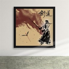 아트박스/꾸밈 iz127-검도2 액자시계, 화이트