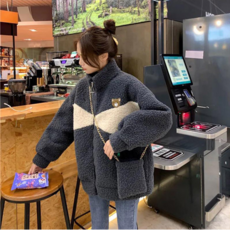빅걸스 여성 겨울 양털 뽀글이 점퍼
