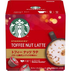 Starbucks 일본직구 네슬레 스타벅스 토피나츠 라테니스 카페 돌체그스트 전용 캡슐 12P, 사이즈, 12개, 1개