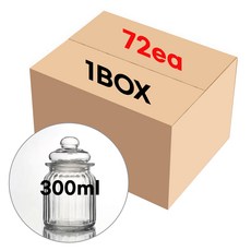 캔들 용기 일자단지자 300ml/72개(1BOX)도매, 72개