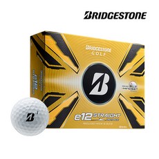 브리지스톤 E12 STRAIGHT 골프공 2025년 석교상사 정품, 1개, 12개입, 화이트 [WHITE] 1개, 12개입, 화이트