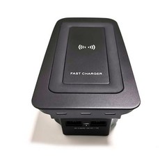차량용 무선 휴대폰 충전기 고속 충전 플레이트 패드 충전 보드 볼보 XC90 S90 V90 XC60 S60 V60 C60, 5)Black - For C60 V60 S60
