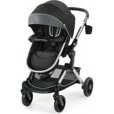 여행용 유모차 Graco 모드 Nest 유모차 | 높이 조절이 가능한 리버시블 시트가있는 유모차 요람 모드 초대형 보관함 셀프, 단일옵션