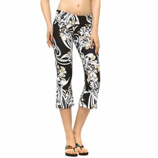 프라이빗아일랜드 여성 7부 부츠컷 팬츠 레깅스 요가복 수영복 바지 홈트 빅사이즈(YCP)