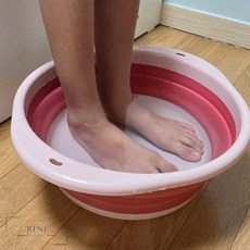 리니홈 접이식 대야 특대형 접이식세수대야, 1개