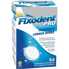 FIXODENT 픽소덴트 프로 프레쉬 교정 세척제 54St, 1개